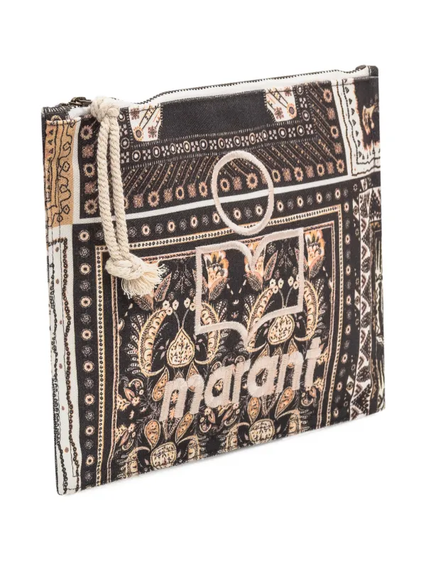 クラッチバッグ Isabel Marant Pouch Netia ISABEL MARANT Netia クラッチバッグ | ブラック | FARFETCH JP