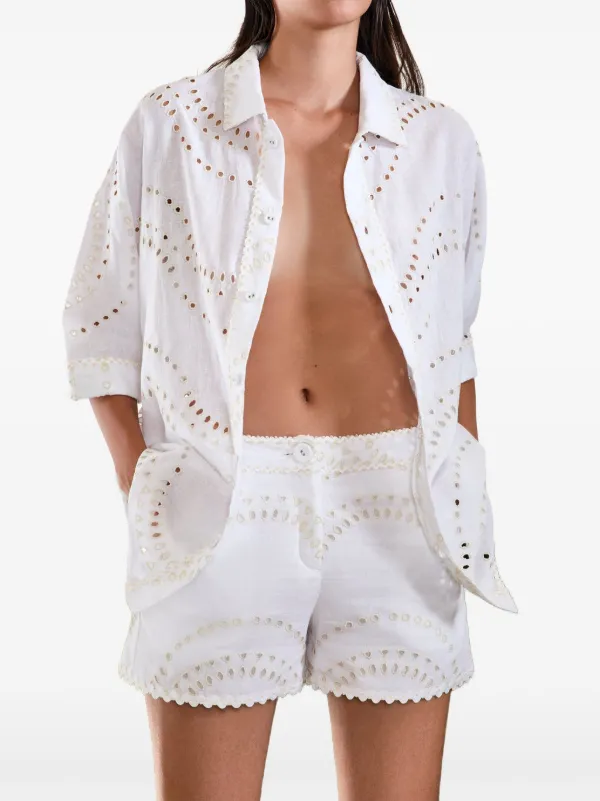 VIP【関税送料無料】希少 CHARO RUIZ IBIZA WHITE SHORTS Charo Ruiz Ibiza Parvy Short in Off White | REVOLVE