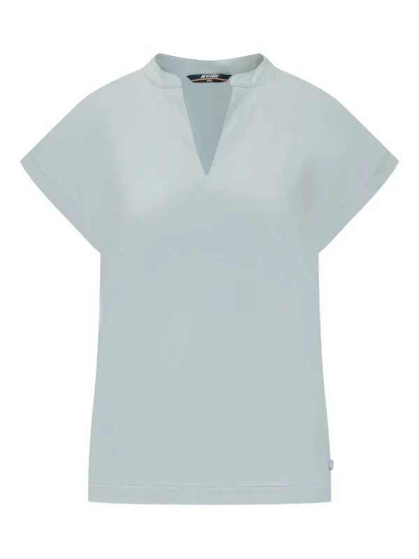K-Way V-neck T-shirt | Blue | FARFETCH CA