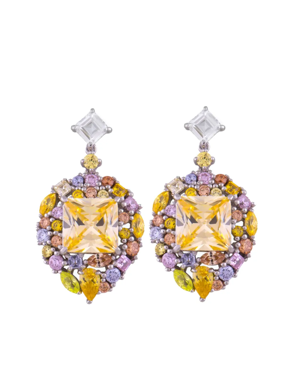 Juwelina Paris Dahlia ピアス - イエロー Juwelina Paris Dahlia ピアス - イエロー