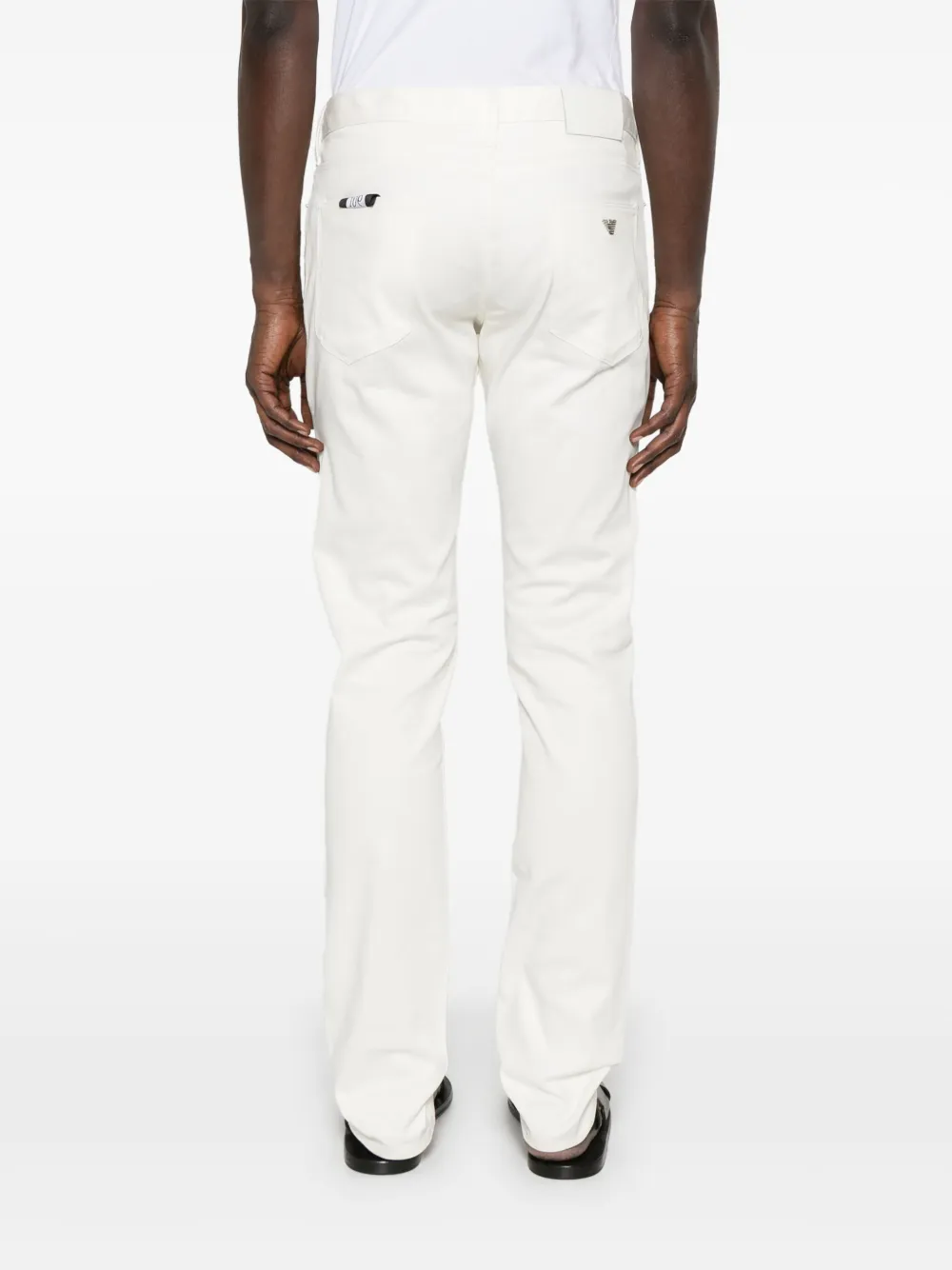 Emporio Armani Jeans met logopatch Wit