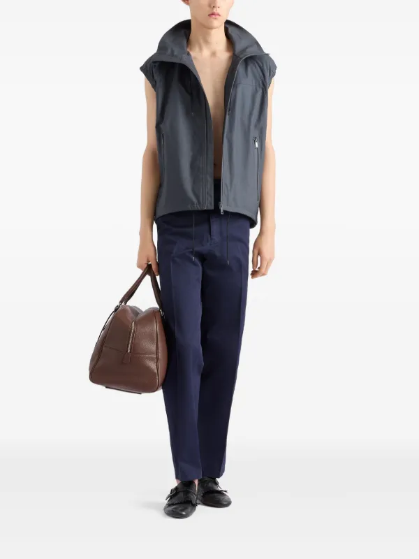 Prada Cotton Chinos | Blue | FARFETCH RO