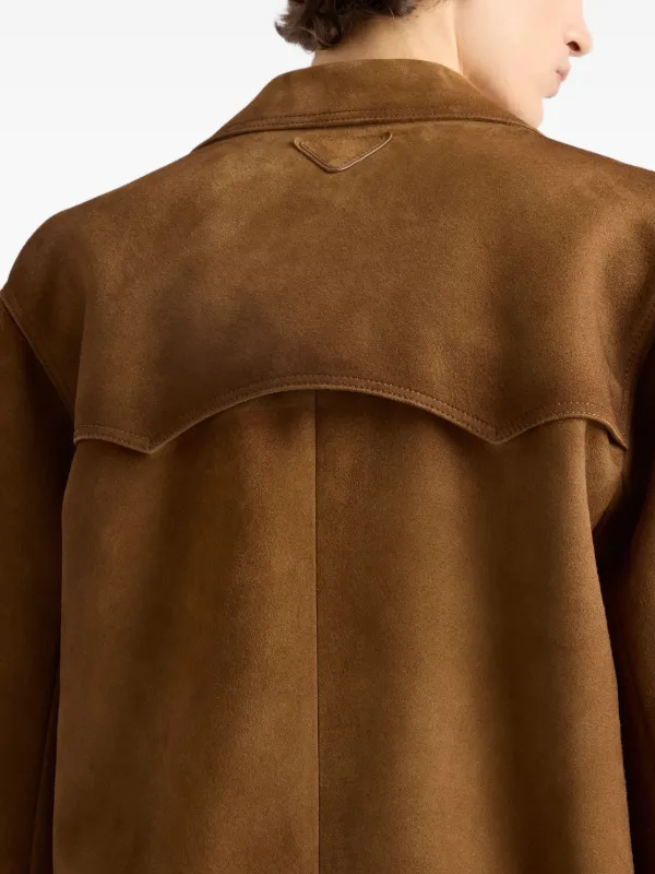 ジャケット MAGDA BUTRYM FW24 AW24 BLAZER 05 BROWN (113924 BROWN 90) Brown Suede Blazer by Nero By Shaifali & Satya at Pernia's