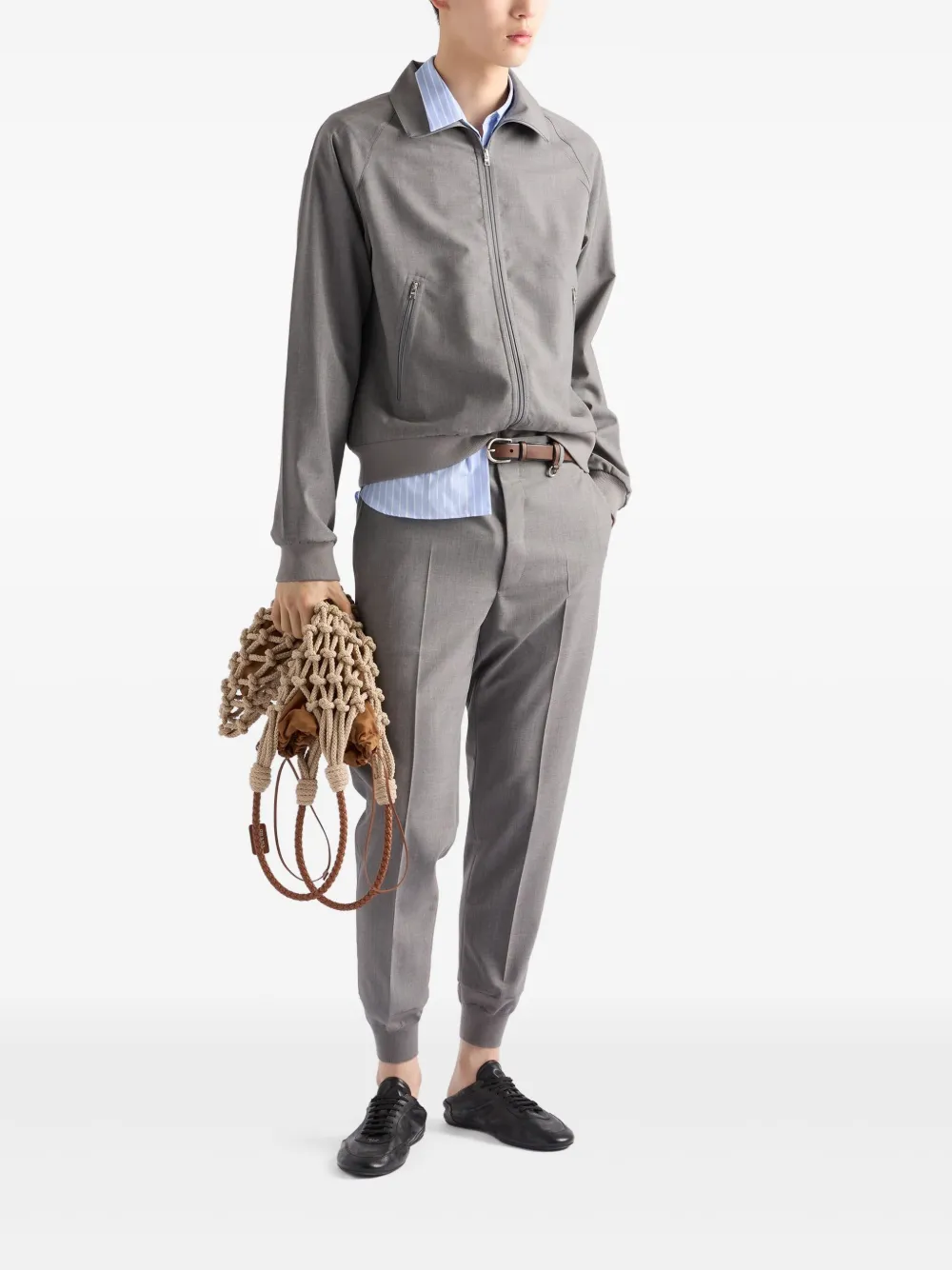 Prada Wollen broek - Grijs