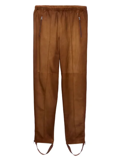 Prada suede trousers