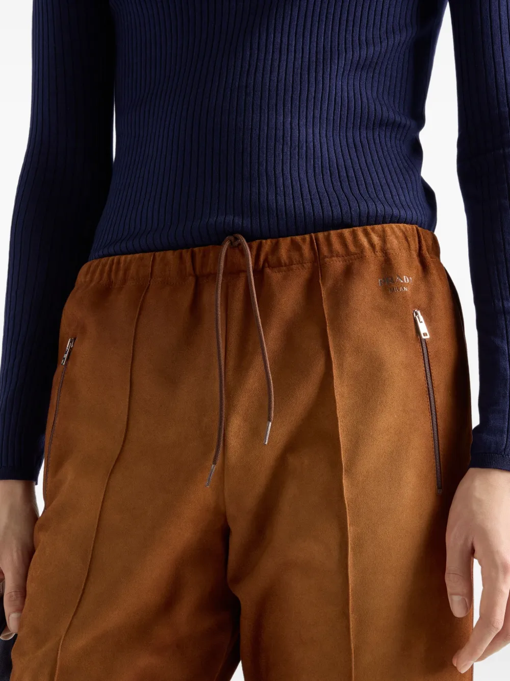Prada Suède broek Bruin