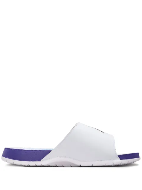 Jordan Jordan Hydro 5 Retro "White/New Emerald/Grape Ice/Black" slides