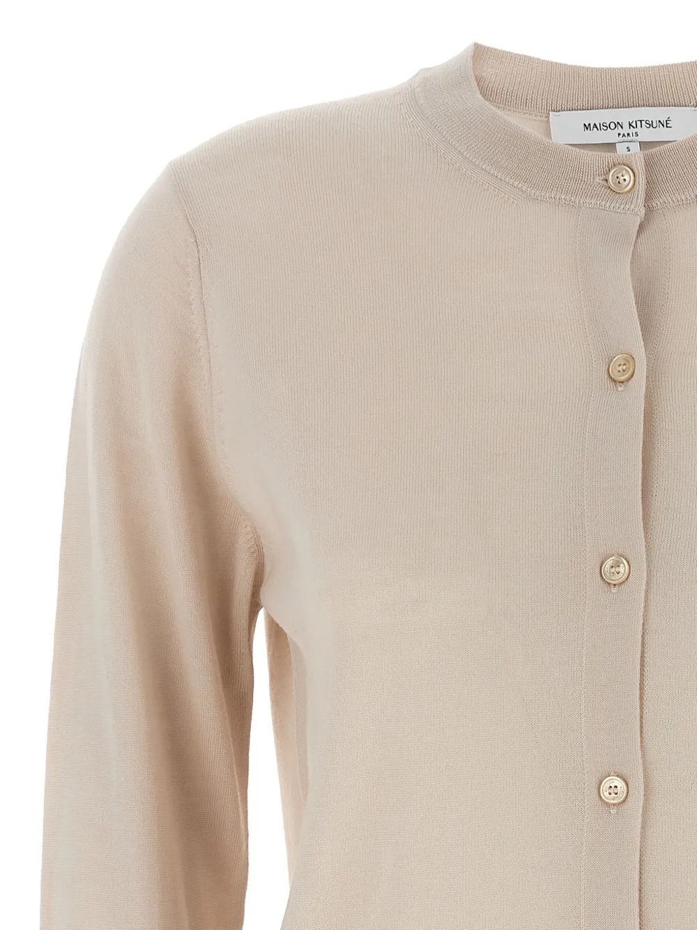 Maison Kitsuné Vest met print Beige