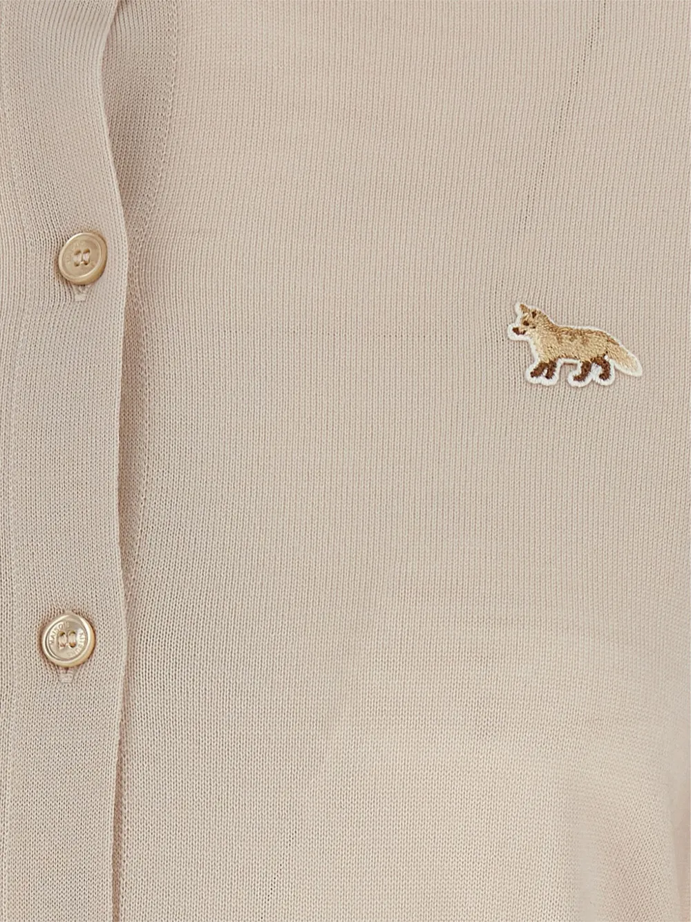 Maison Kitsuné Vest met print Beige