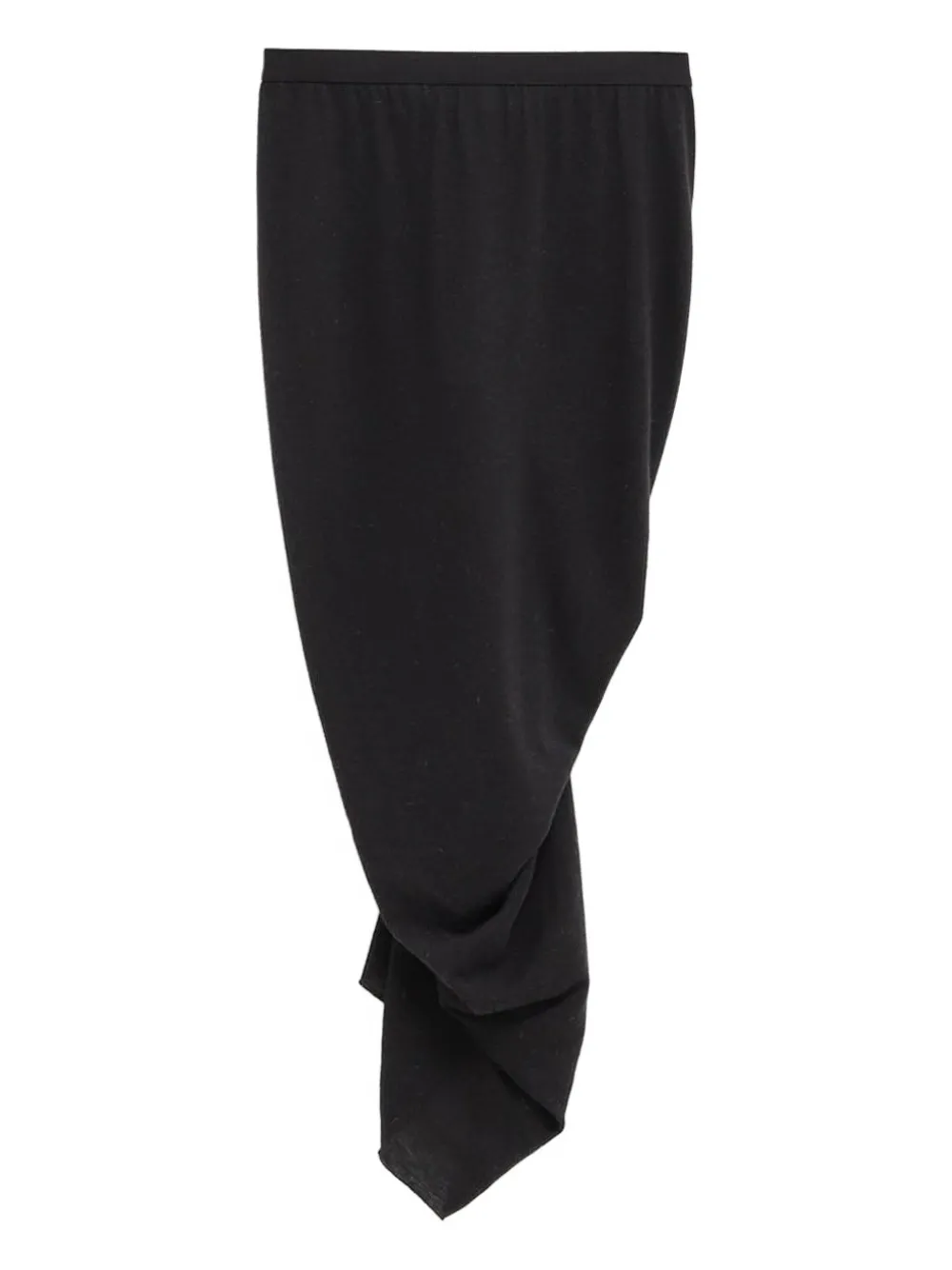 Rick Owens Shrimp midi-rok met ruches Zwart
