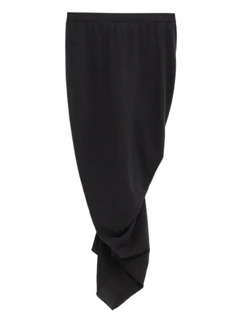 Rick Owens Shrimp ruched midi skirt