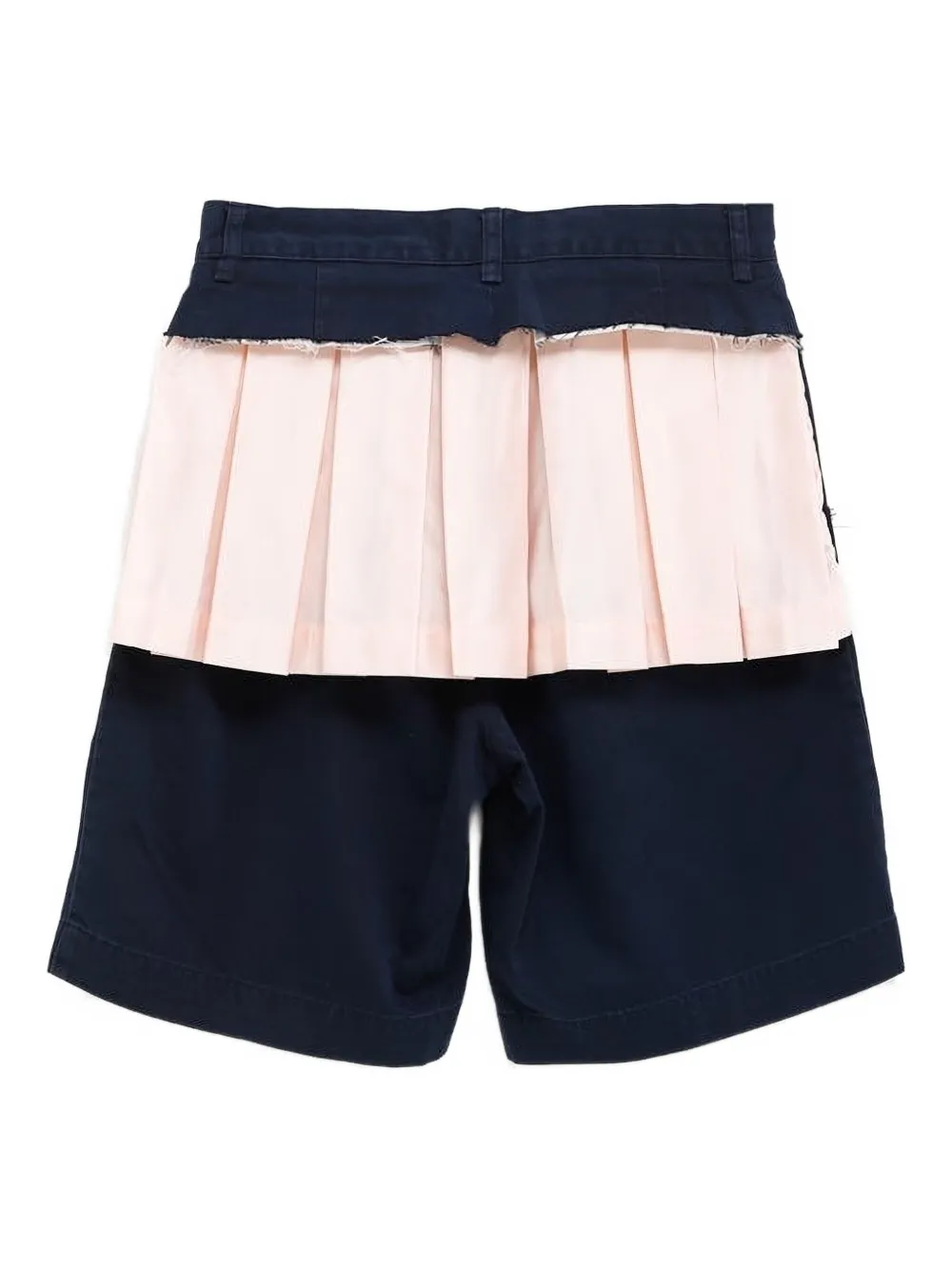 All In Pleat-panel Shorts In Blue
