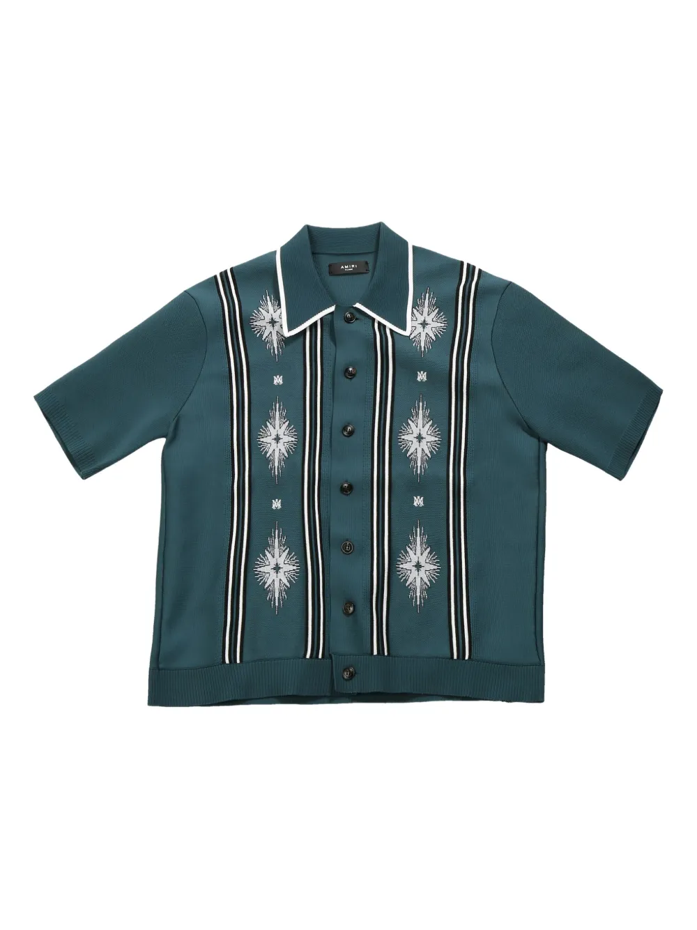 AMIRI intarsia-knit shirt Blauw