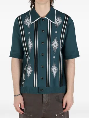 AMIRI♡ モダール混 コンバーチブルカラーシャツ ロゴ入り 楽天市場】Amiri（カラーグリーン）（カジュアルシャツ