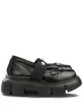 Simone Rocha leather ballerina shoes - Black
