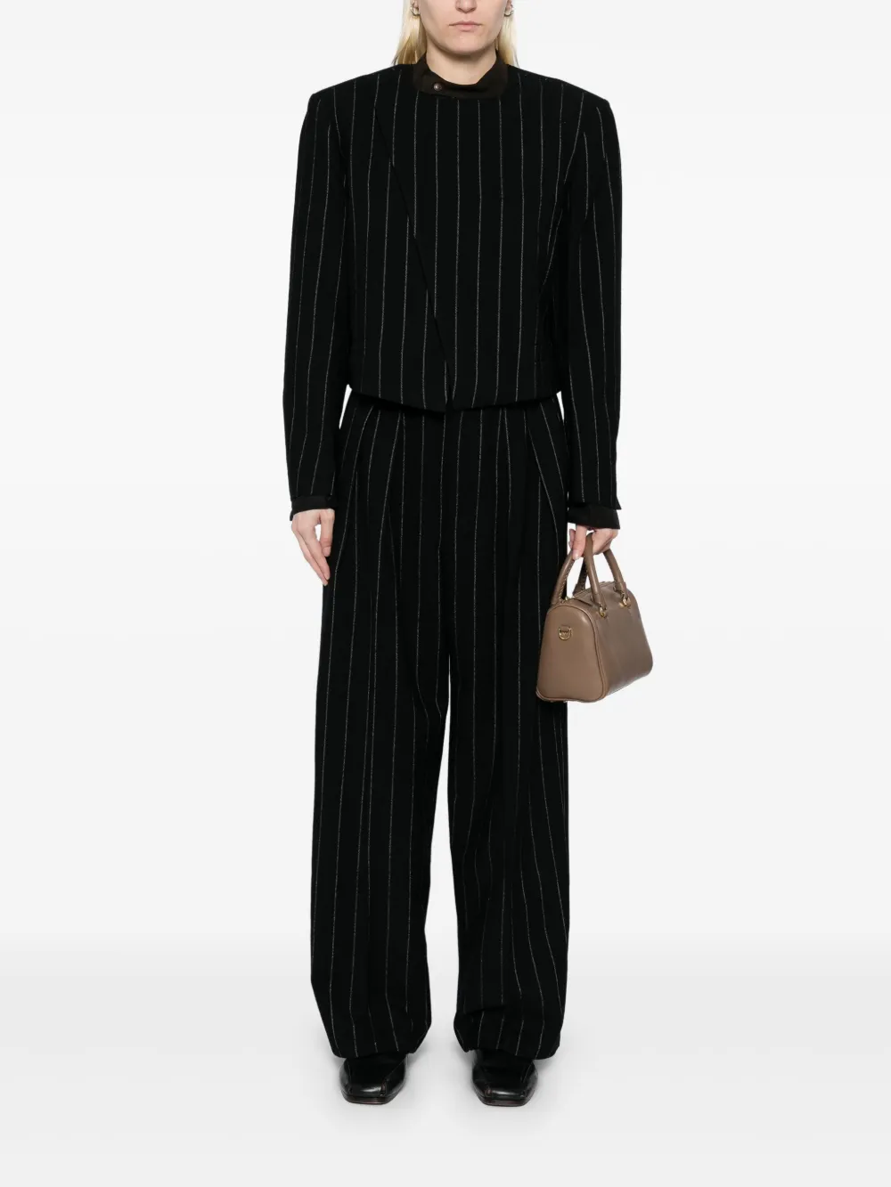 LESS STRIPED CROPPED JACKET
