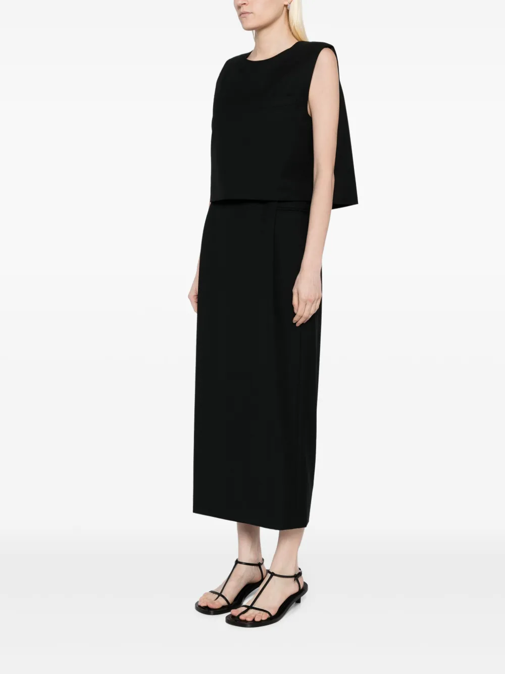 LESS WOOL SLEEVELESS DRESS