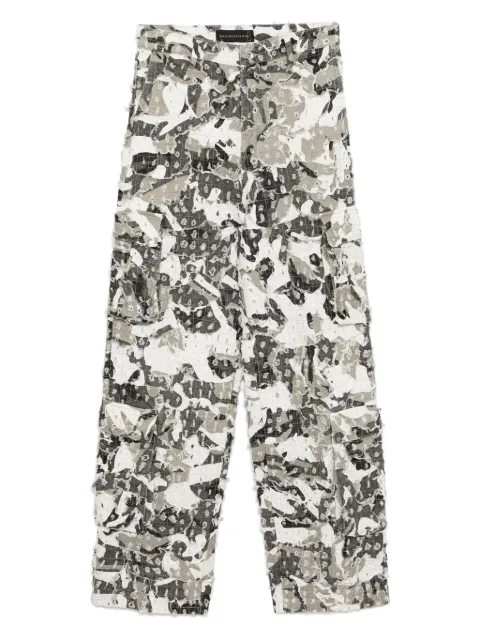 Who Decides War pantalones cargo con efecto envejecido