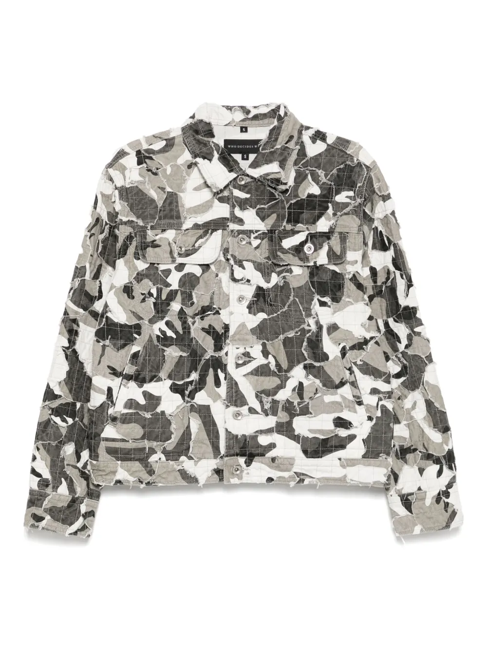 Who Decides War Camo Trucker Jacket