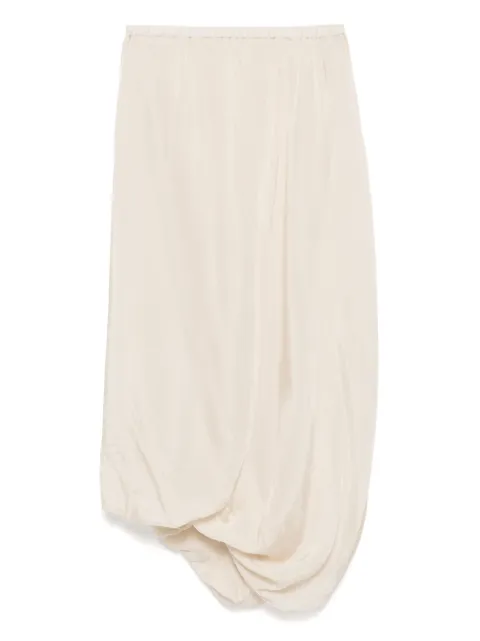 Lauren Manoogian falda midi con detalle fruncido