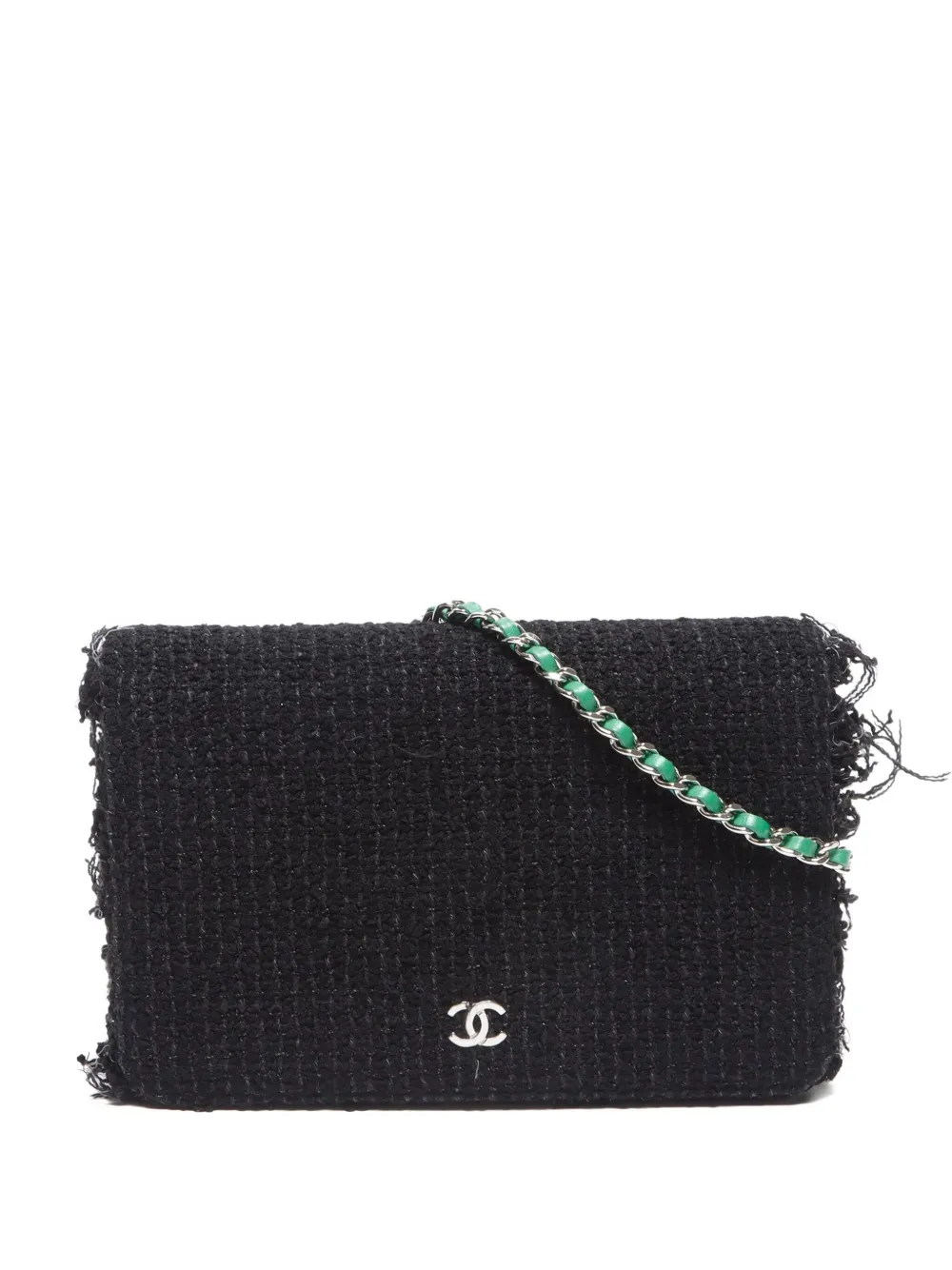 CHANEL Pre-Owned 2016 Robot Tweed ショルダーバッグ - ブラック CHANEL Pre-Owned 2016 Robot Tweed ショルダーバッグ - ブラック