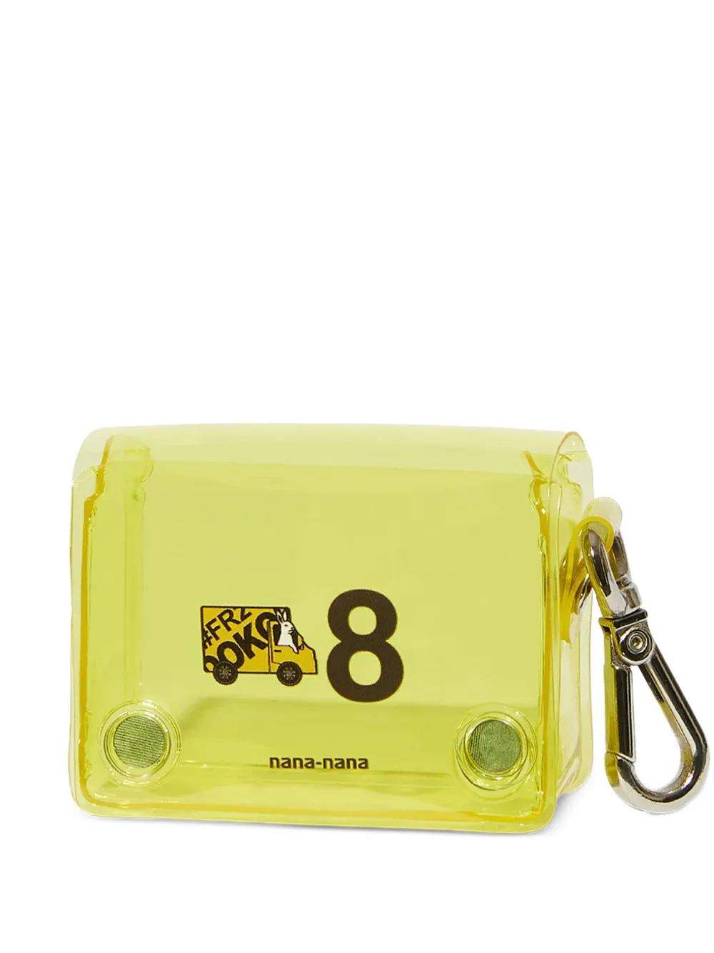 Nana-Nana Number-8 透明拼接手提包 | 黄色 | Image 1