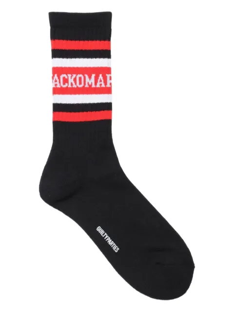 WACKO MARIA striped logo socks