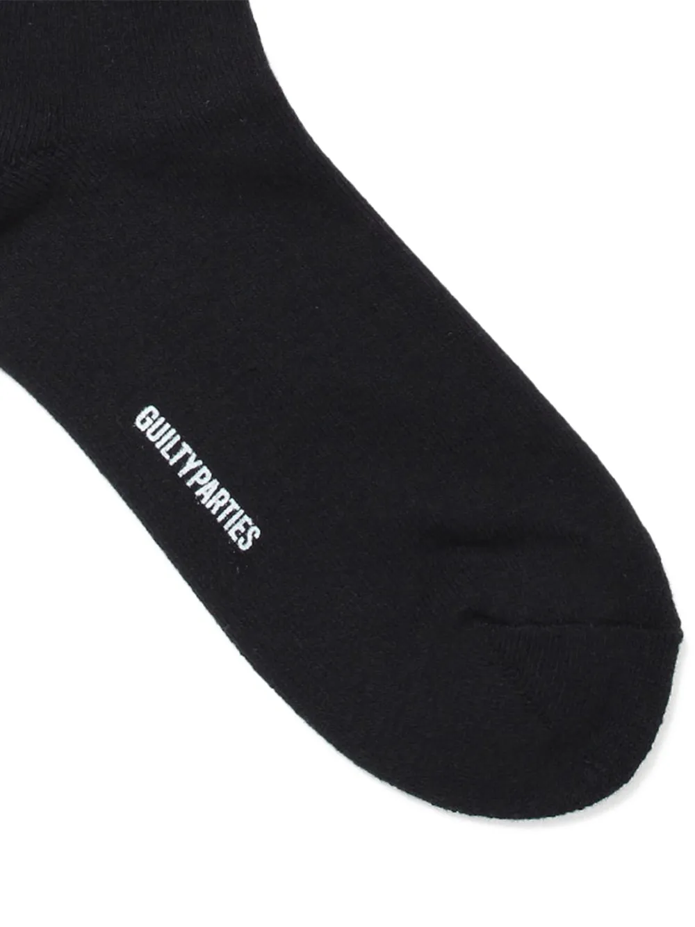 Wacko Maria Striped Logo Socks In Black