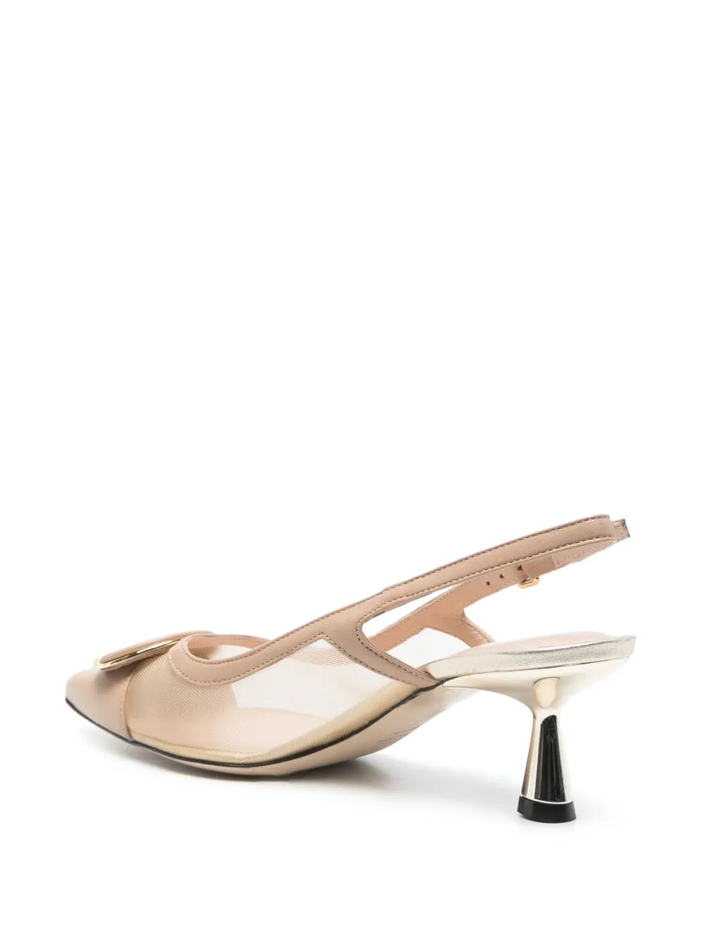 Evaluna 60mm leather pumps Neutrals