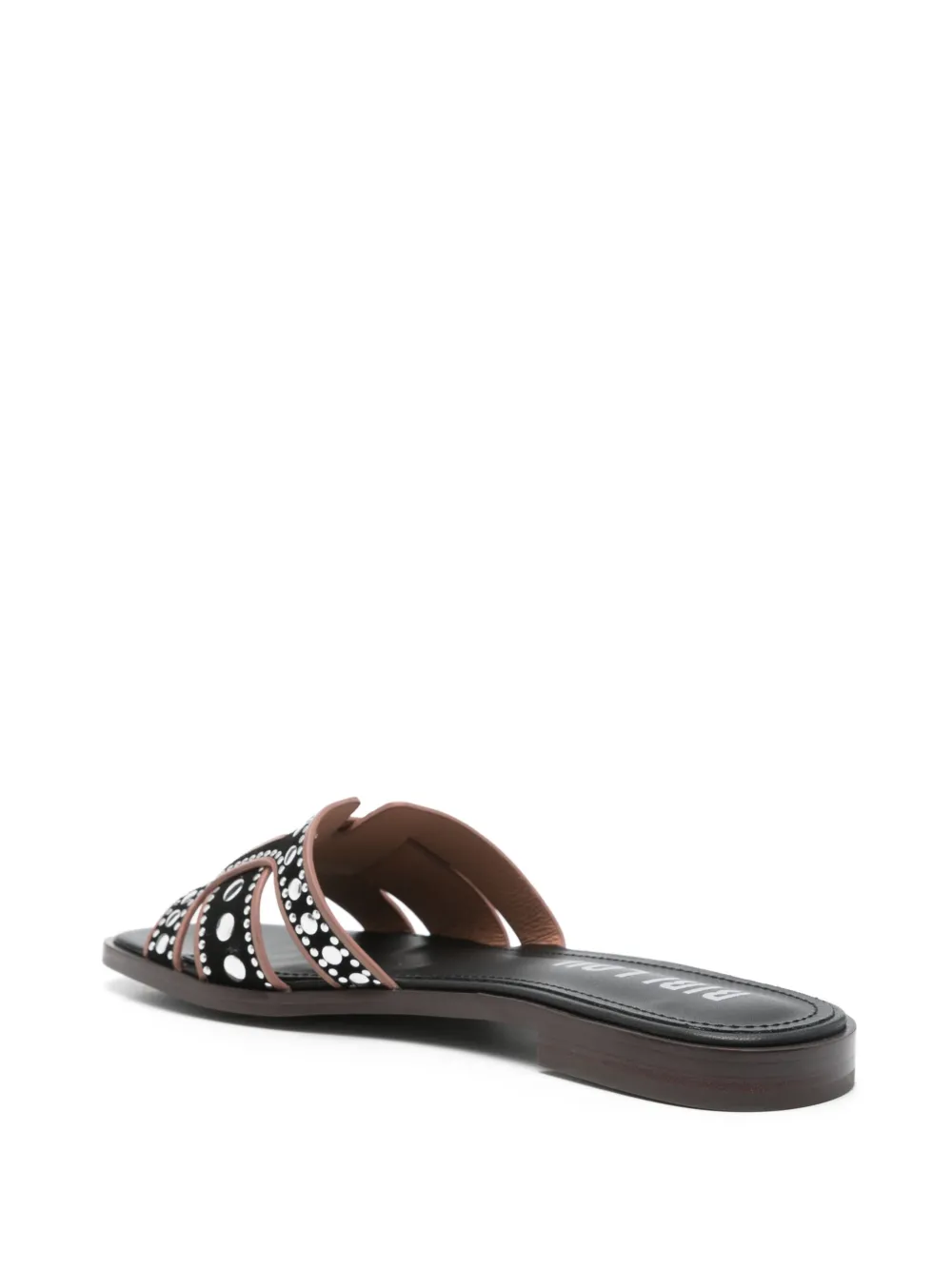 Bibi Lou stud-embellished flat sandals Black