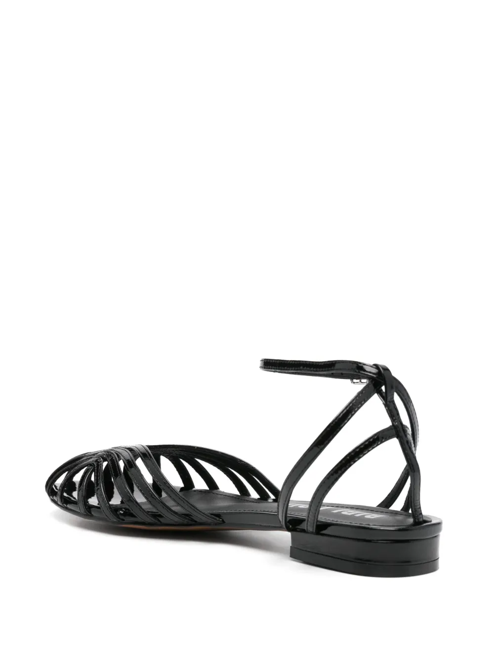 Bibi Lou strappy ballet flats Black