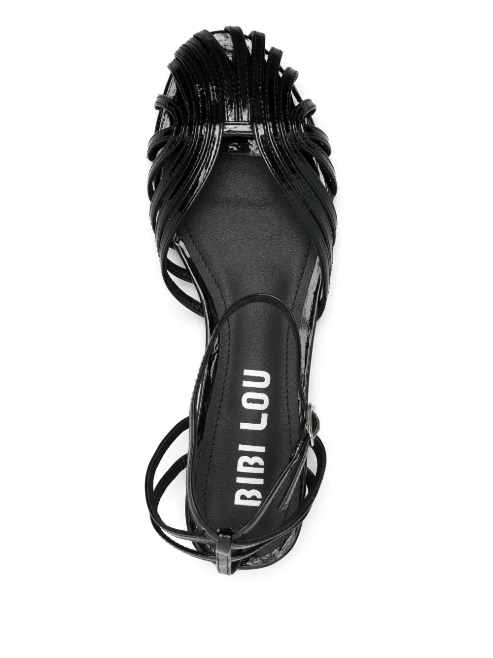 Bibi Lou strappy ballet flats Black