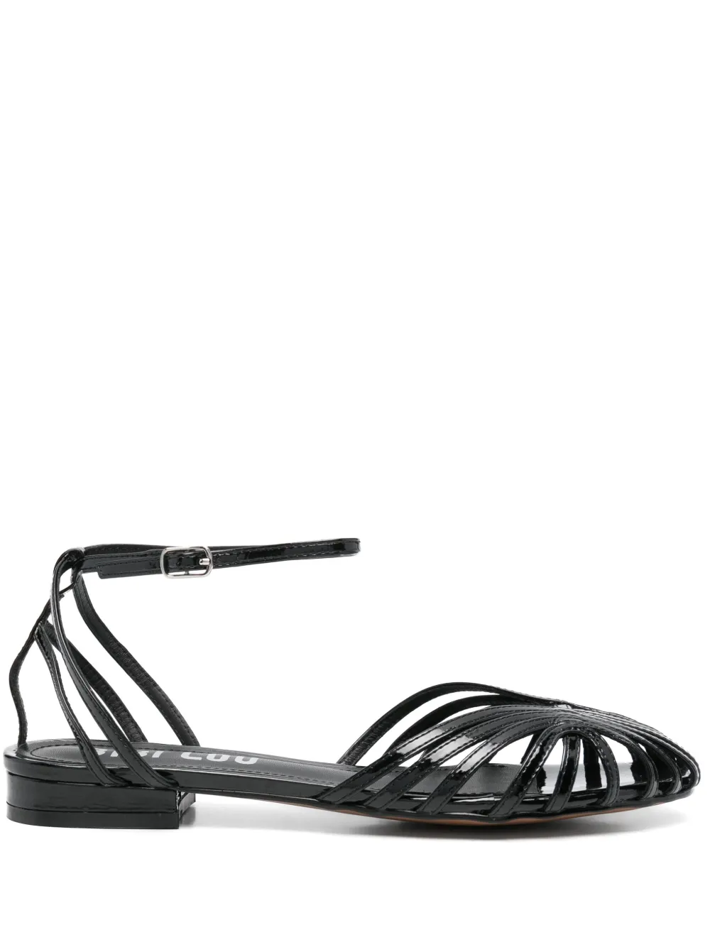Bibi Lou strappy ballet flats | Black | Image 1