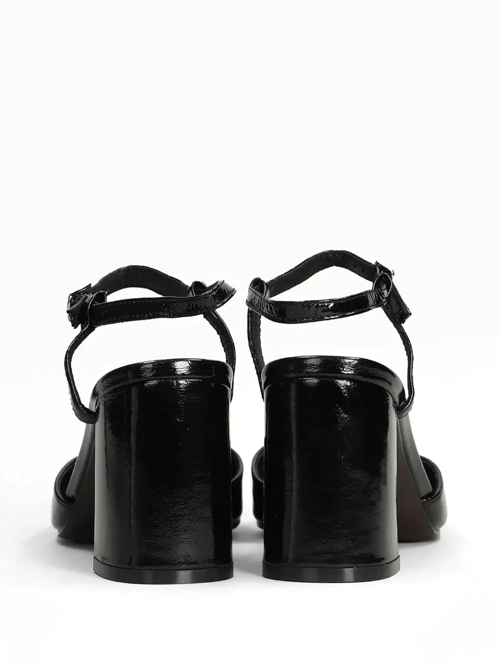 Bibi Lou 45 mm lakleren sandalen Zwart