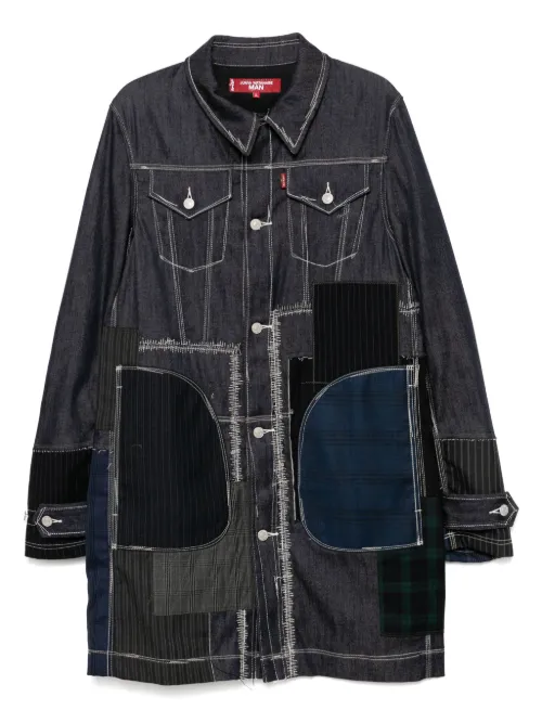 Manteau à design patchwork - Junya Watanabe MAN - Modalova