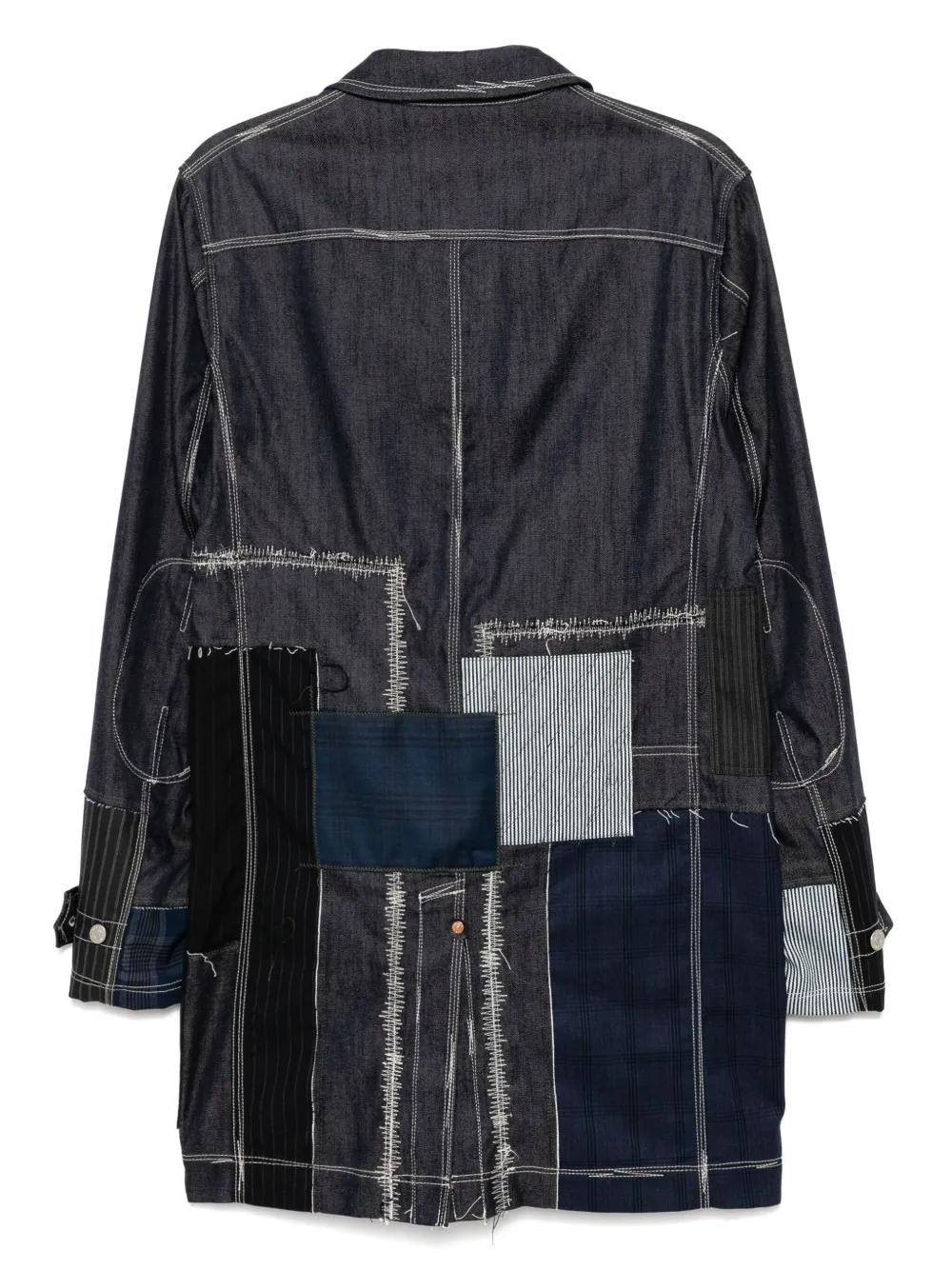 Junya Watanabe MAN abrigo Selvedge en patchwork | Abrigos con botonadura simple | Image 2