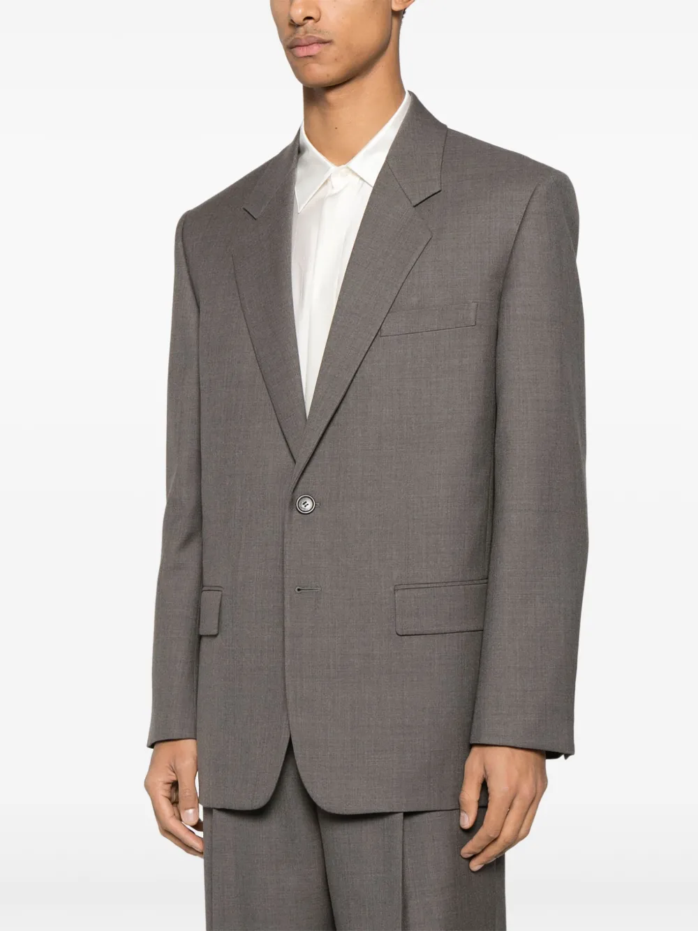 Saint Laurent Wollen blazer Bruin