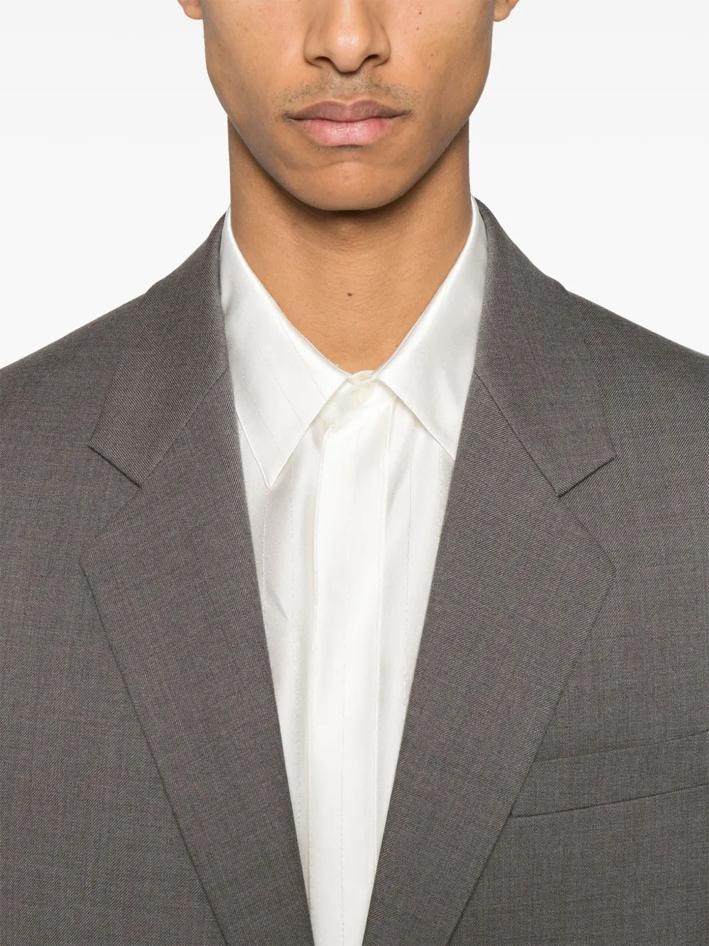 Saint Laurent Wollen blazer Bruin