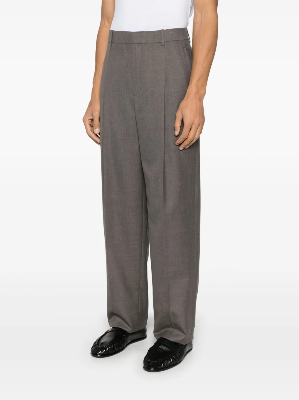 Saint Laurent High waist pantalon Bruin