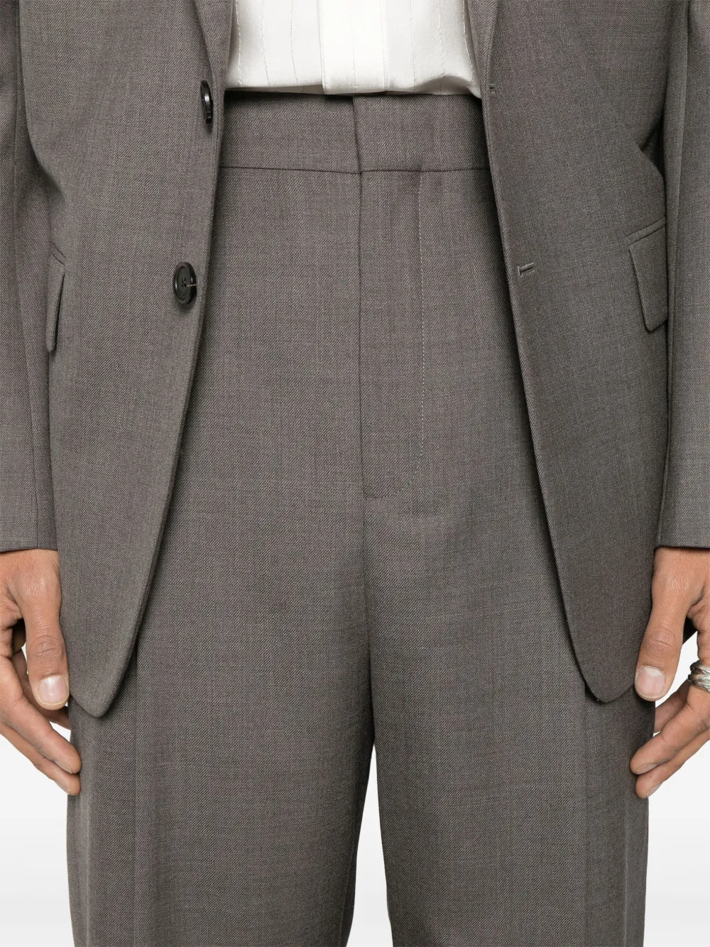 Saint Laurent High waist pantalon Bruin
