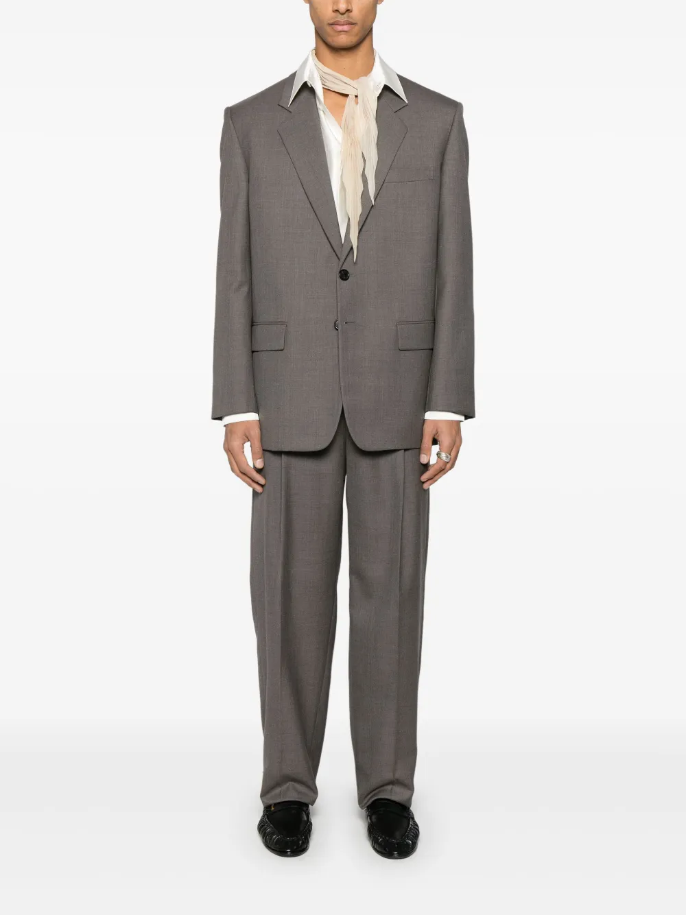 Saint Laurent High waist pantalon - Bruin