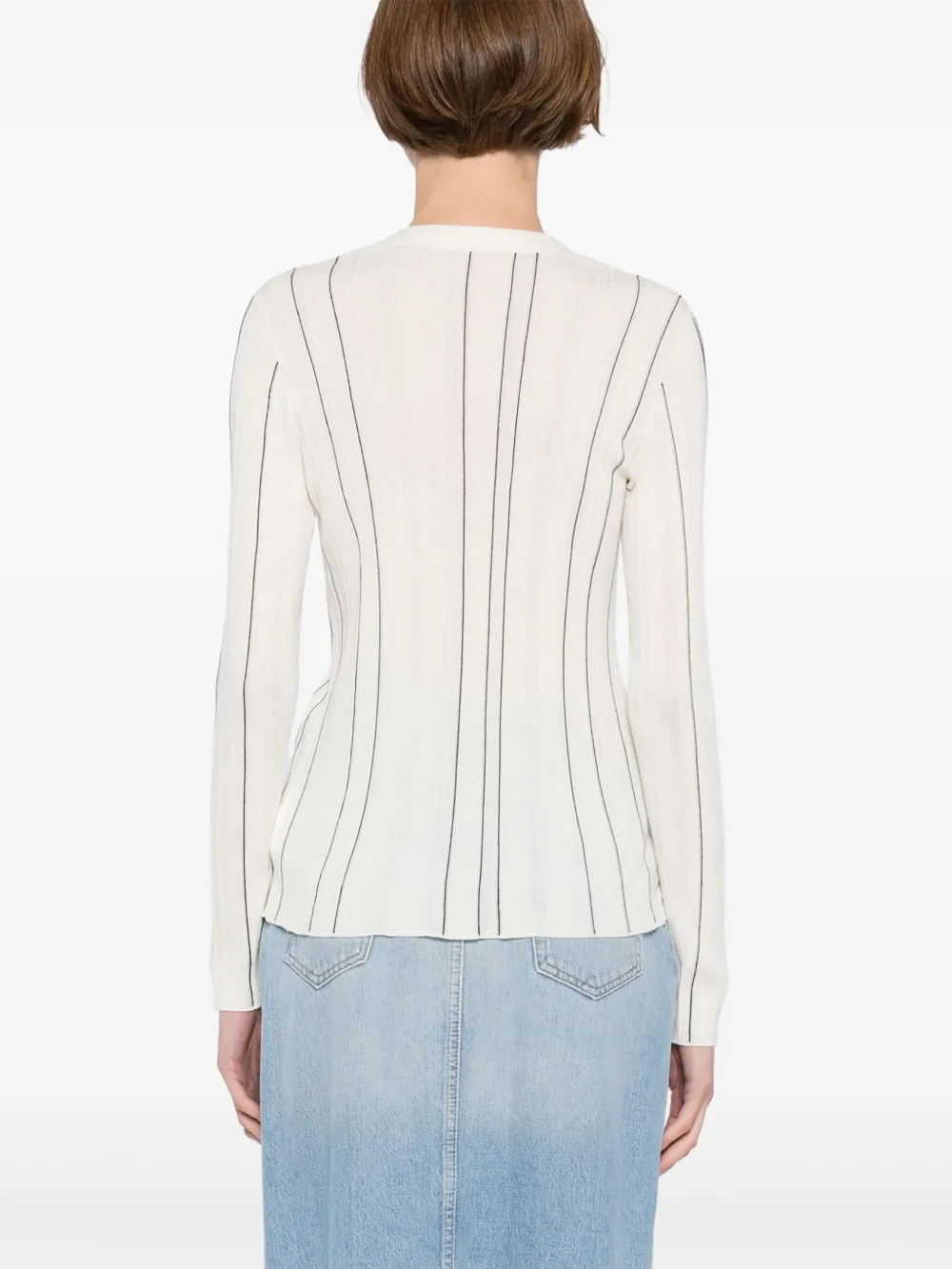 LESS STRIPED CARDIGAN