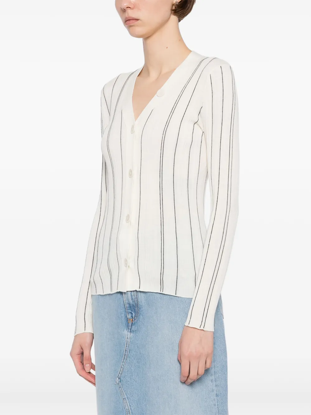LESS STRIPED CARDIGAN