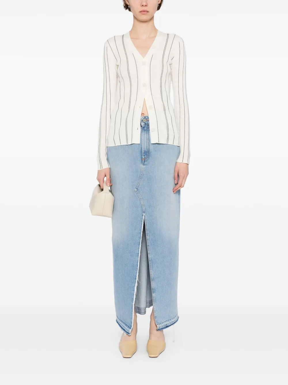 LESS STRIPED CARDIGAN