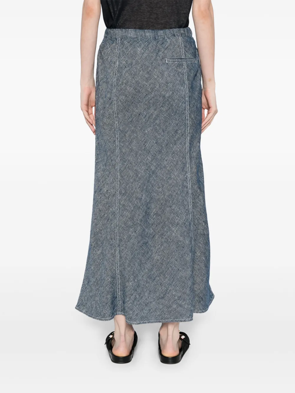 LESS A-TYPE LINEN SKIRT