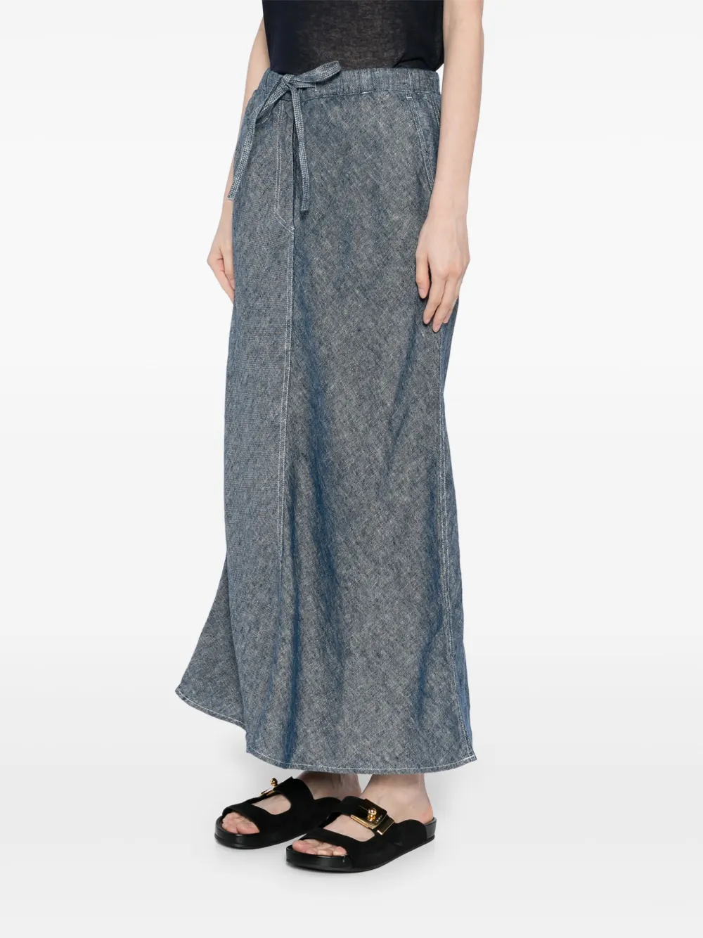 LESS A-TYPE LINEN SKIRT