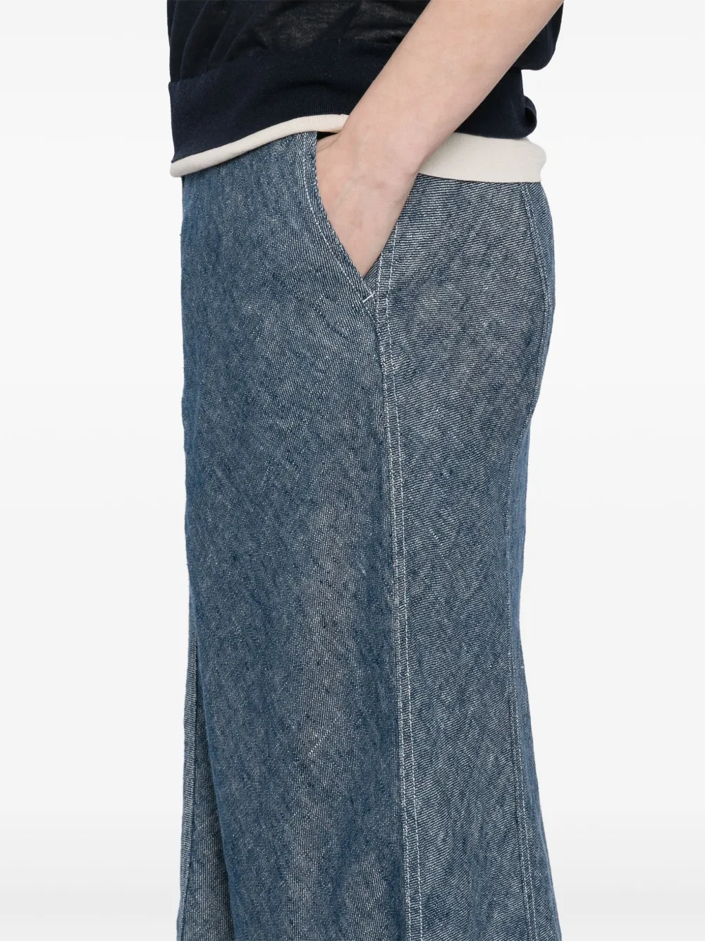 LESS A-TYPE LINEN SKIRT