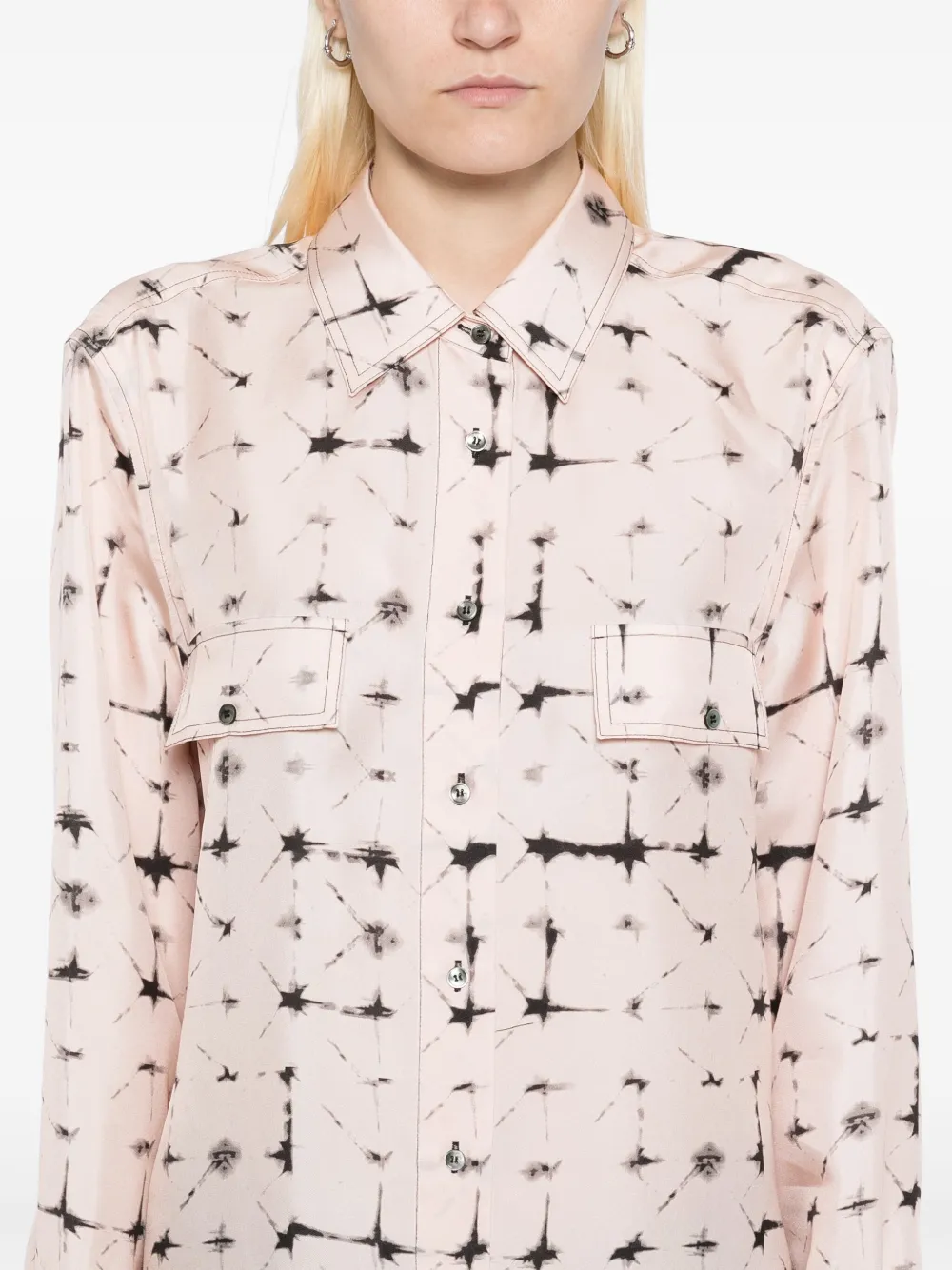 LESS SILK LONG SLEEVED SHIRT