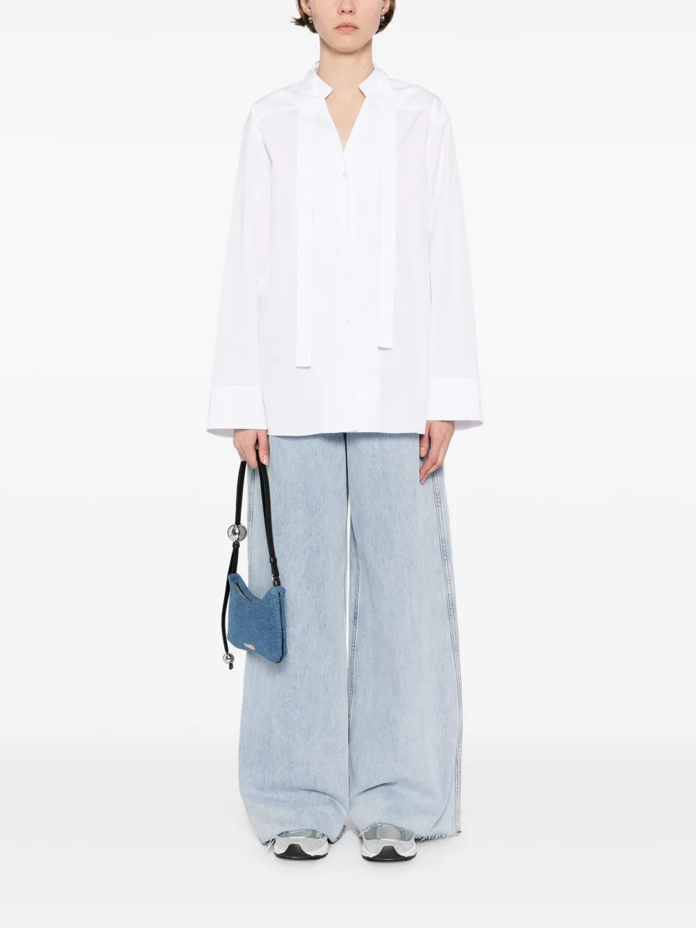 LESS Blouse met lange mouwen - Wit