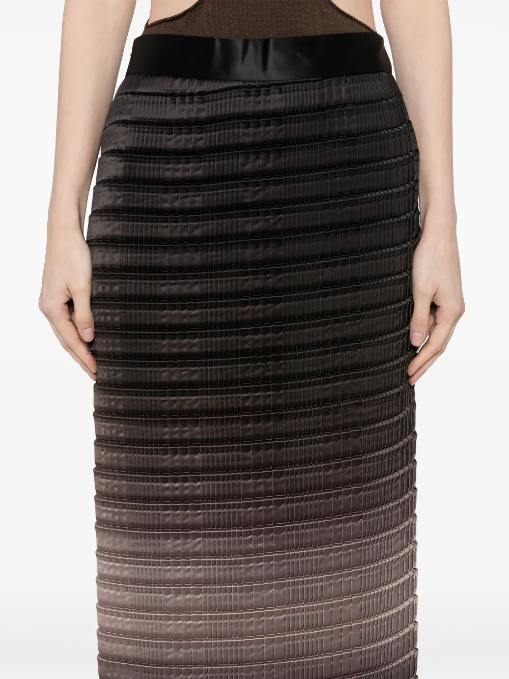 LESS HANGING DYE GRADIENT PRINTED SKIRT
